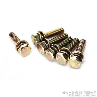 【六角头三组合螺钉 六角头螺钉带弹垫带平垫 组合螺丝 医疗设备用螺丝GB9074.13】价格_厂家_图片 -