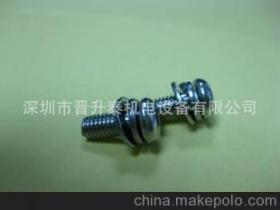 【不锈钢304材质,带平垫弹垫组合螺钉GB9074.8 M5*12】价格,厂家,图片,螺钉/螺丝钉,深圳市晋升泰机电设备-